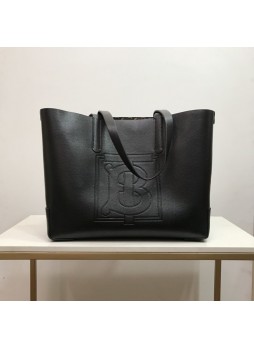 Bur.berry Leather Tote Black High